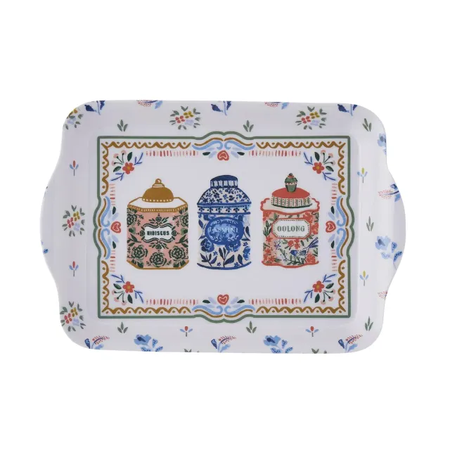 Ulster Weavers Tea Tins bakke melamin 21x14cm flerfarvet