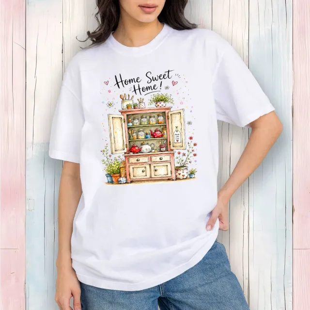 Avery Lane Gifts Country Cabinet T-shirt hvid bomuld