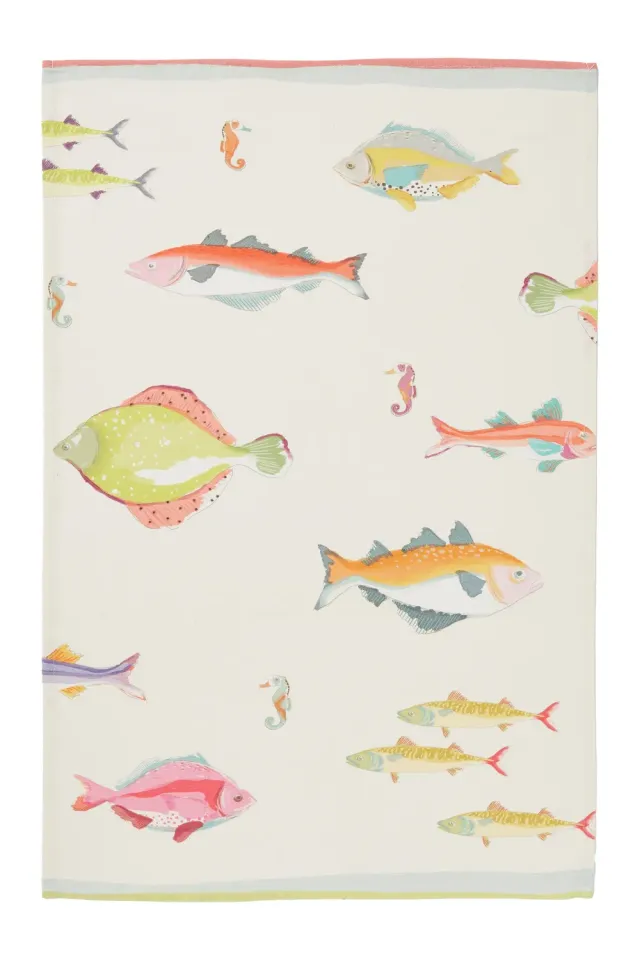 Coucke Diving viskestykke beige 50x75 cm bomuld