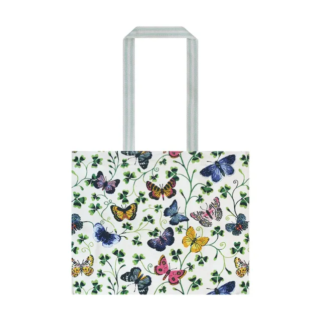 Ulster Weavers Butterfly Grove skuldertaske blå canvas 30x37