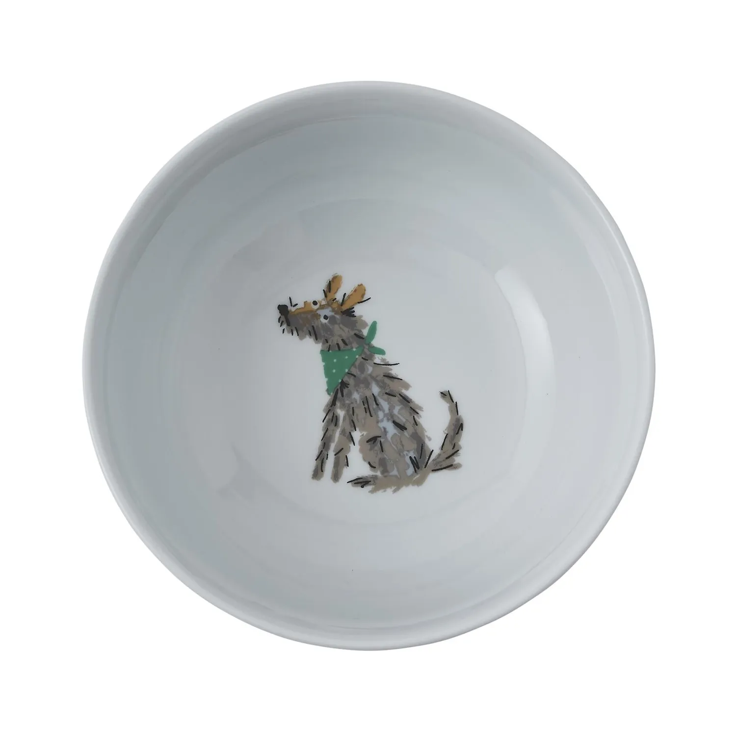 Ulster Weavers Dog Days skål hvid porcelæn