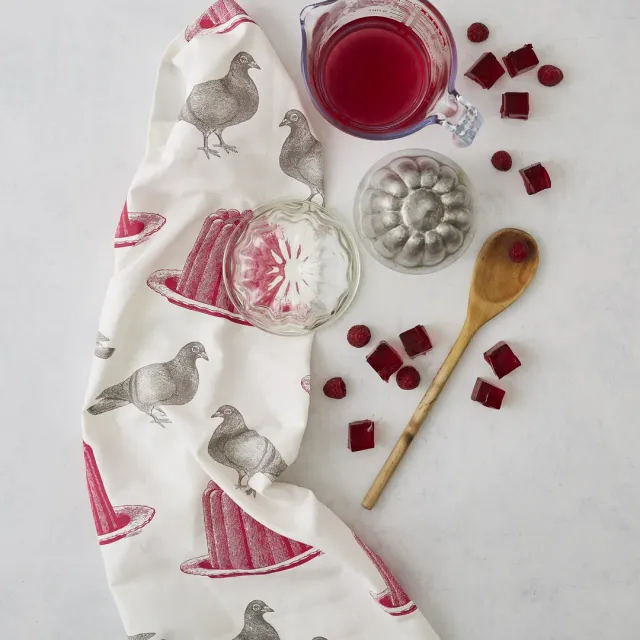 Thornback & Peel Pigeon & Pink Jelly viskestykke 47x77 cm pink