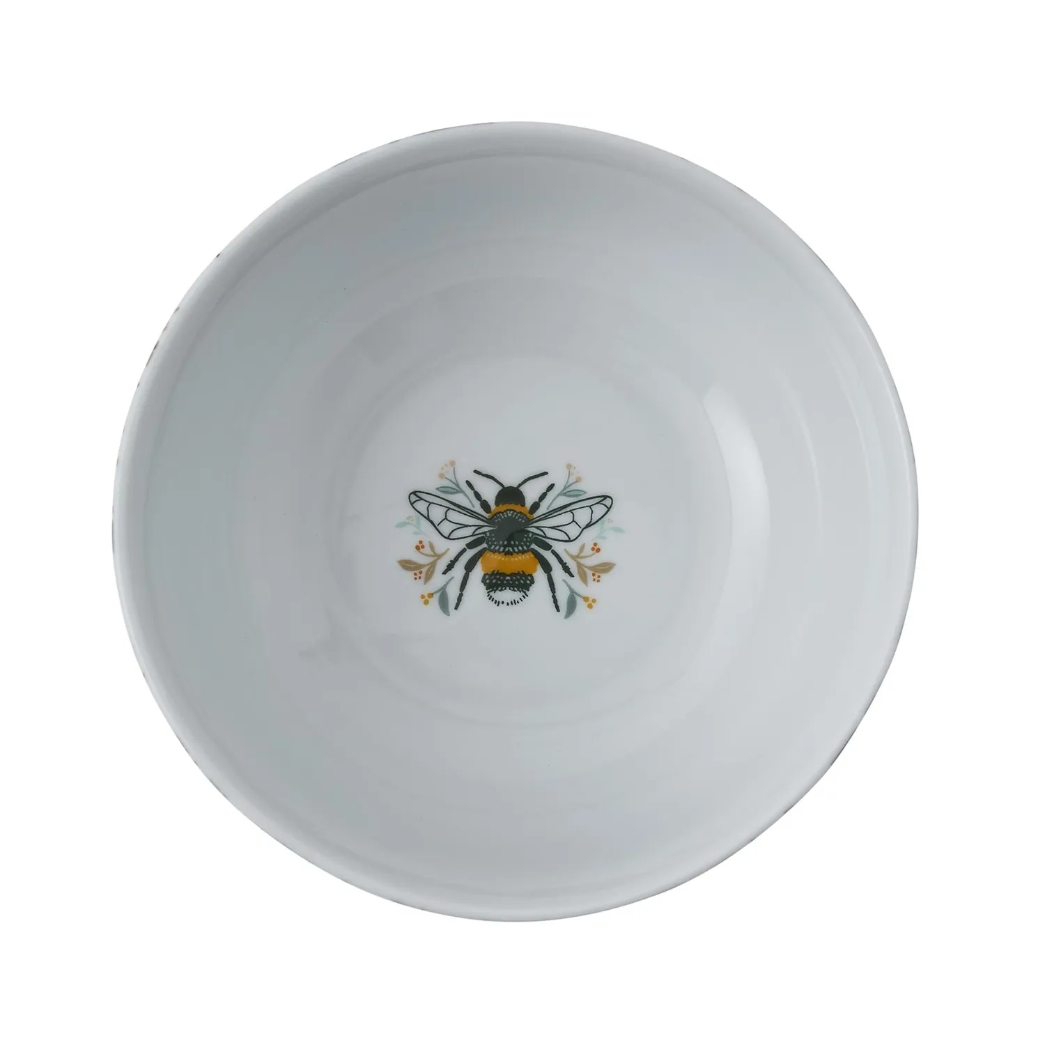Ulster Weavers Bee Bloom skål hvid porcelæn 14,6 cm