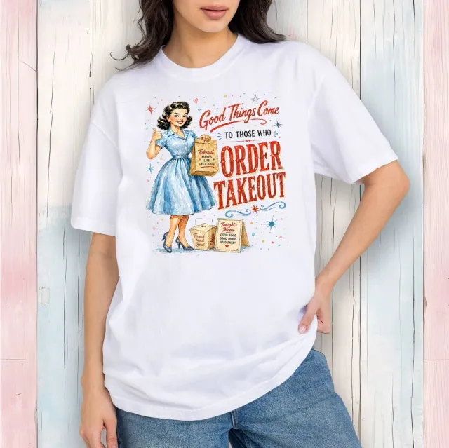 Avery Lane Gifts Funny Good Things T-shirt hvid bomuld