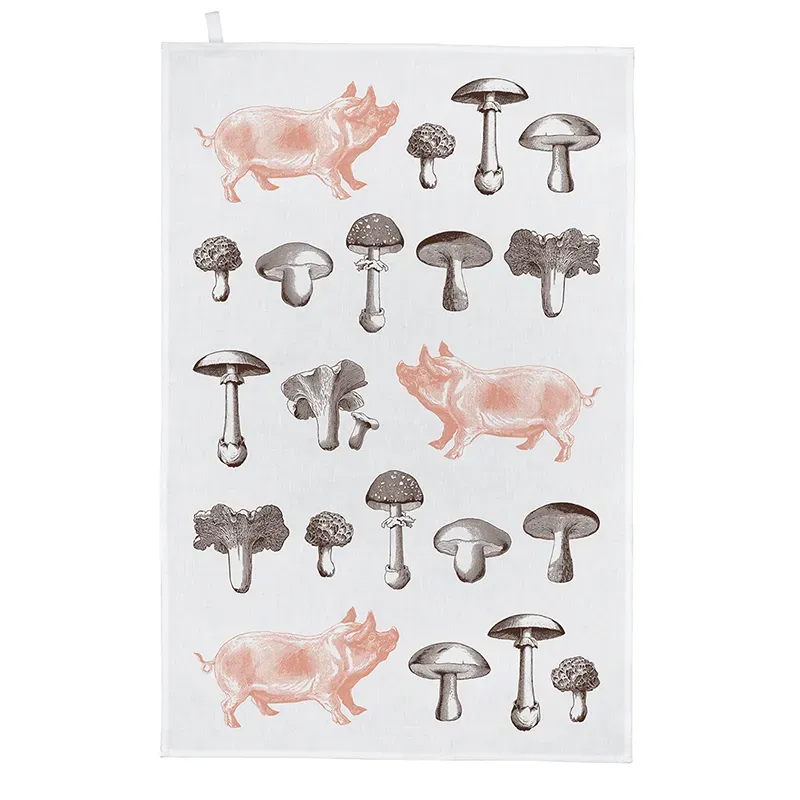 Thornback & Peel Pig & Mushroom viskestykke 50x70