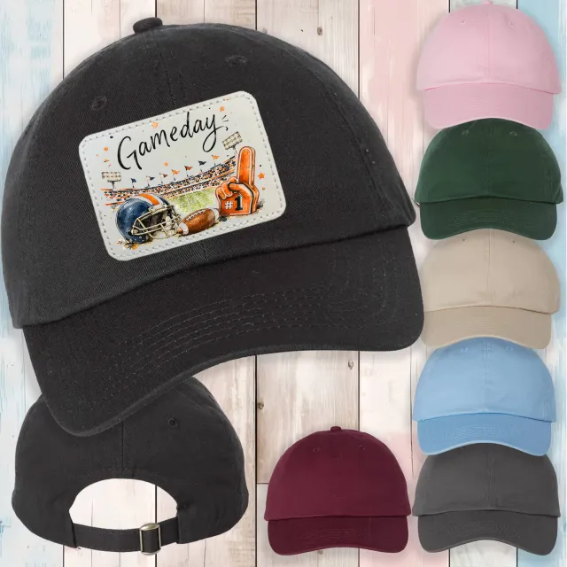 Avery Lane Gifts Gameday Football kasket bomuld læderpatch
