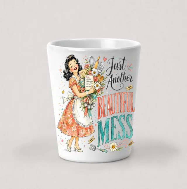 Avery Lane Gifts Housewives Beautiful Mess shotglas 44 ml