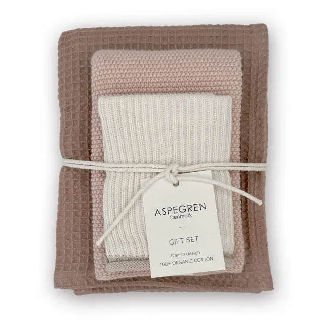 AspEgren Mocha Mousse køkken gavesæt 3 dele økologisk