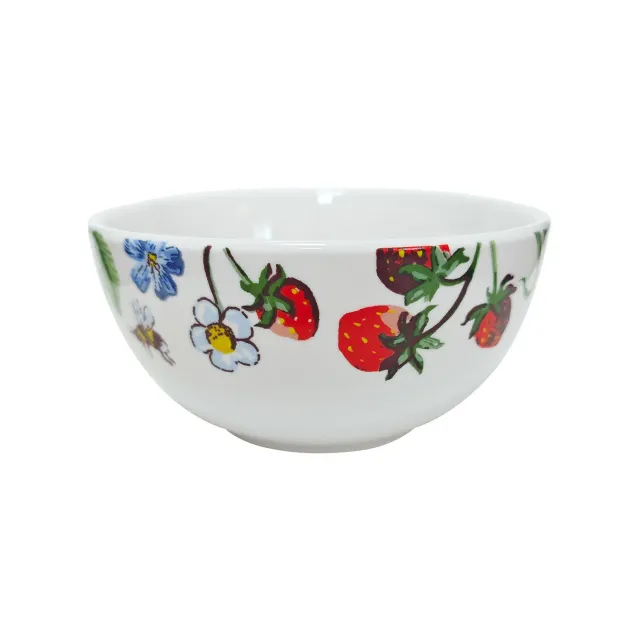 Ulster Weavers Strawberry Patch skål grøn porcelæn