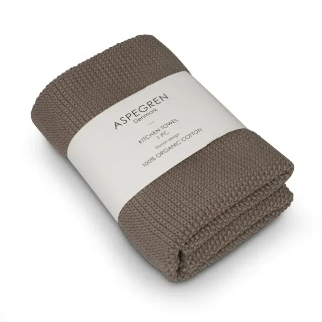 AspEgren Solid køkkenhåndklæde Hazelnut 40x50 cm bomuld