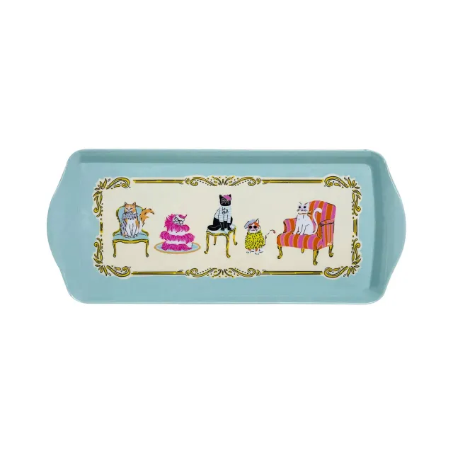 Ulster Weavers Cool Cats serveringsbakke flerfarvet 39x17 cm