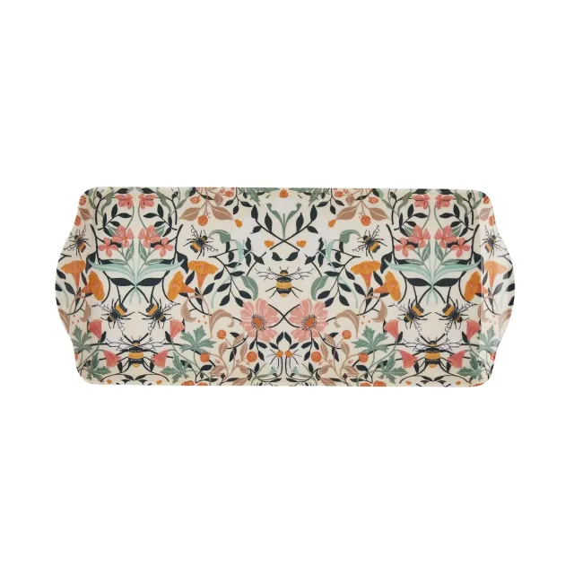 Ulster Weavers Bee Bloom serveringsbakke lille gul 39x17 cm