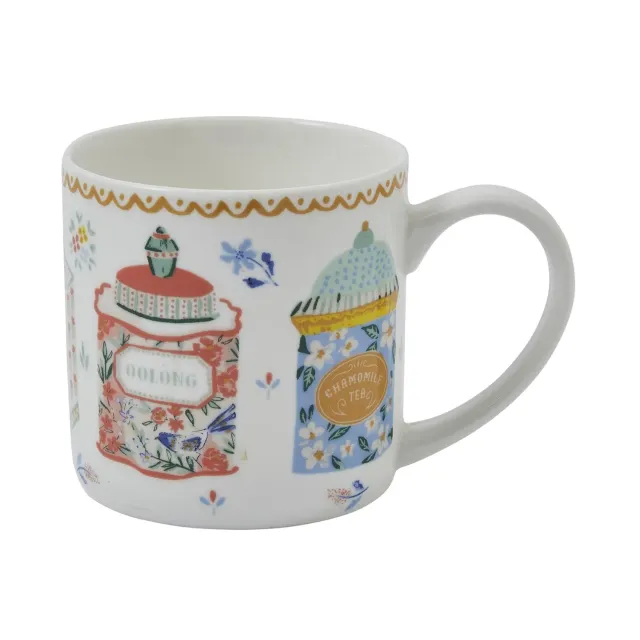 Ulster Weavers Tea Tins krus benporcelæn flerfarvet tedåser
