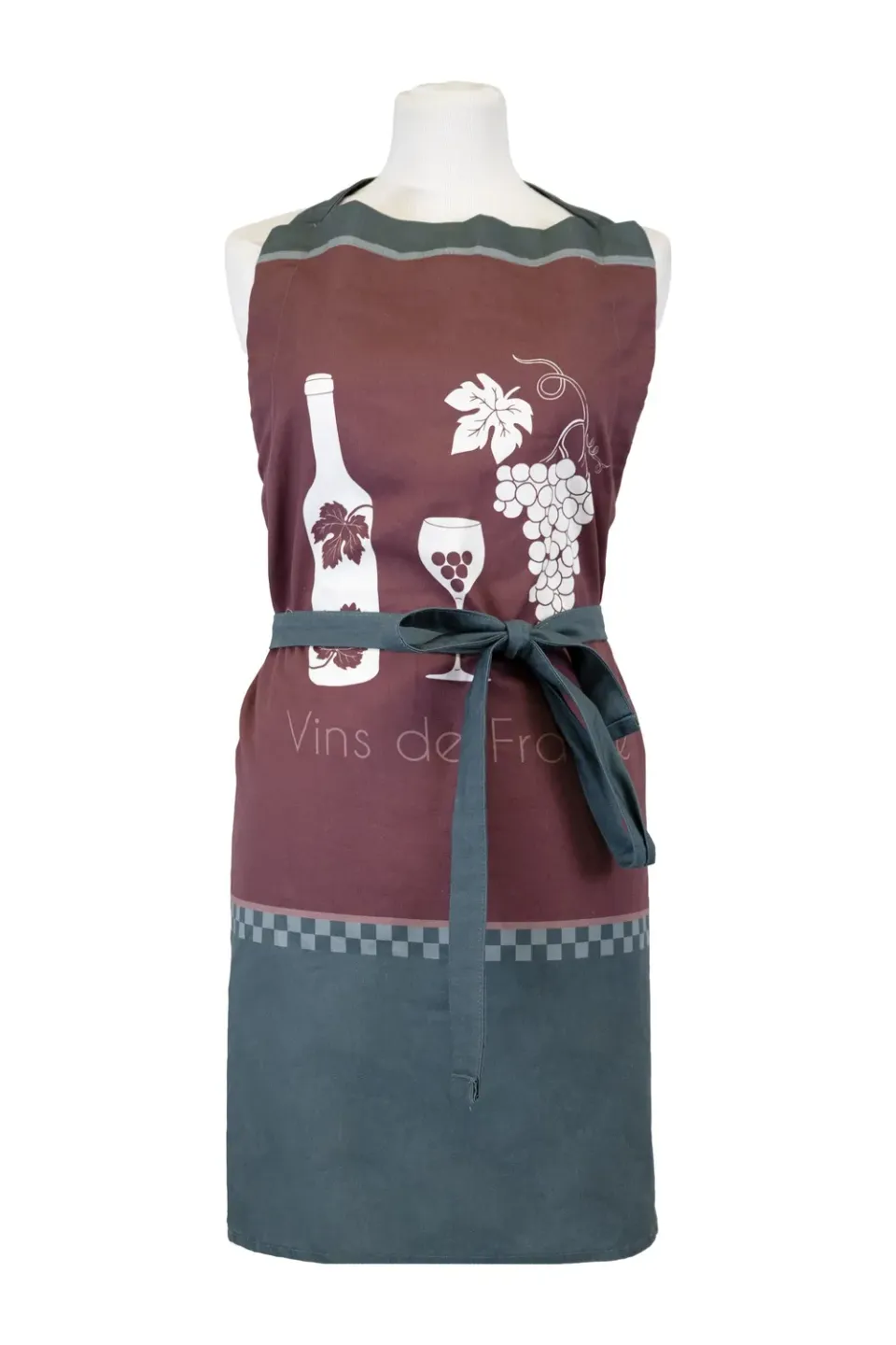 Coucke Vineyard Side forklæde 76x85 cm lilla bomuld
