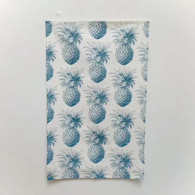 Thornback & Peel Pineapple viskestykke blå ananas bomuld