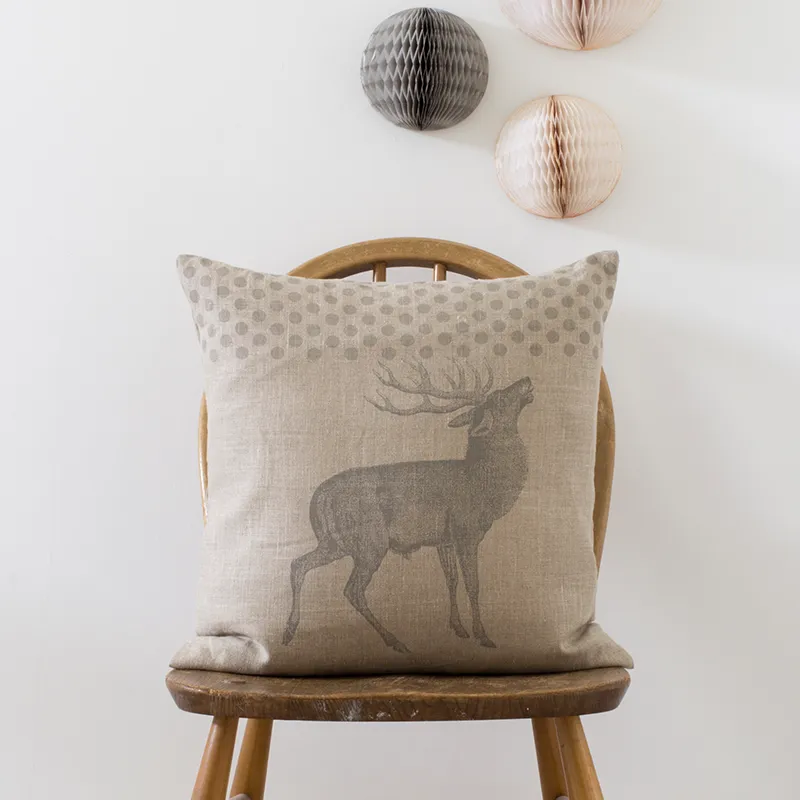Thornback & Peel Stag & Spot pudebetræk 45x45 cm