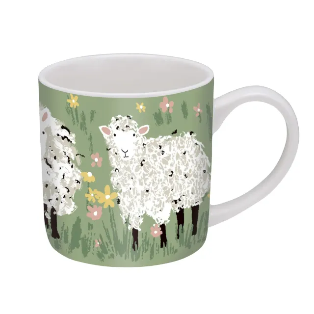 Ulster Weavers Woolly Sheep krus grøn benporcelæn