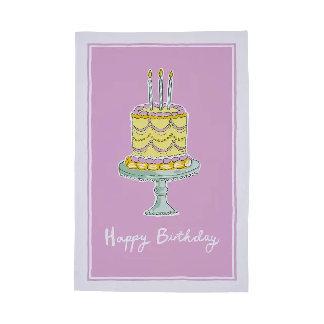Ulster Weavers Happy Birthday viskestykke bomuld 74x48cm flerfarvet