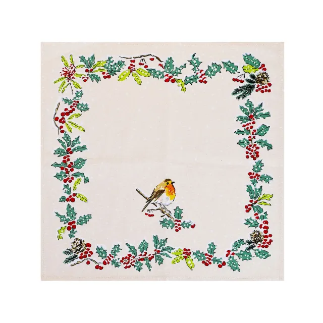 Ulster Weavers Christmas Robins servietter 2-pak grøn