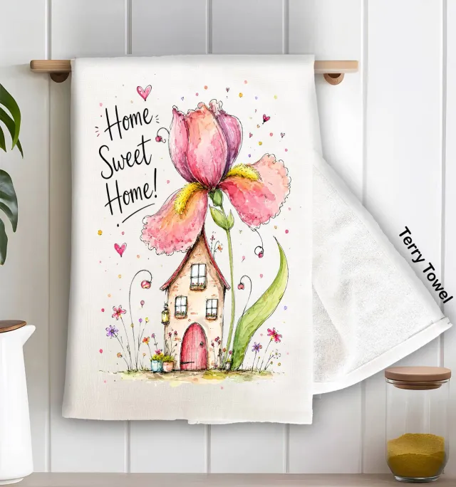 Avery Lane Gifts Home Sweet Home viskestykke 71x46 cm bomuld