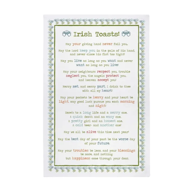 Ulster Weavers Irish Toasts viskestykke grøn bomuld