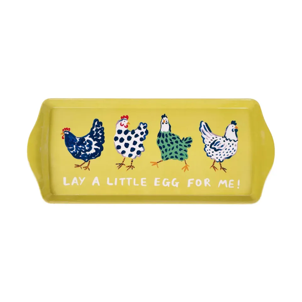 Ulster Weavers Chick Chicken serveringsbakke gul 39 cm melamin