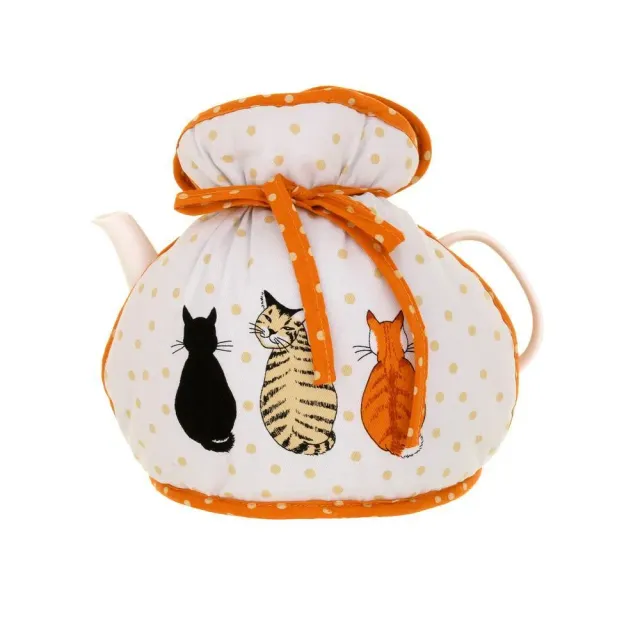 Ulster Weavers Cats in Waiting tehætte orange bomuld