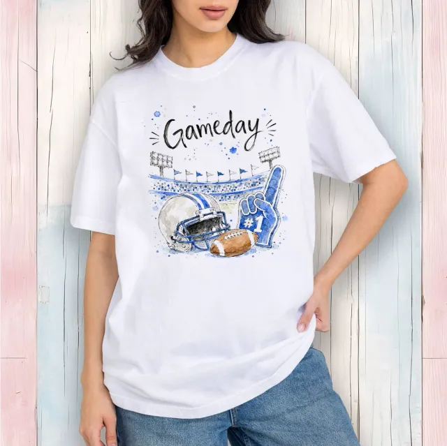 Avery Lane Gifts Gameday Football t-shirt hvid S