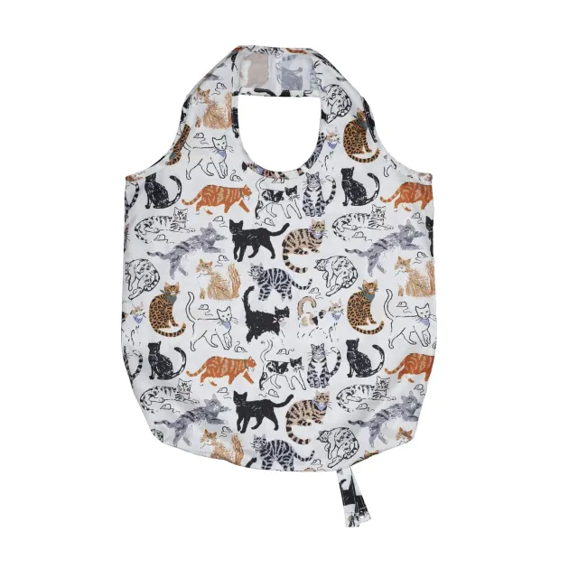 Ulster Weavers Feline Friends foldbar mulepose medium grå