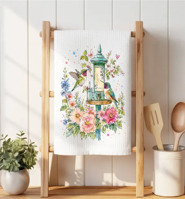 Avery Lane Gifts Spring Flowers viskestykke vaffel