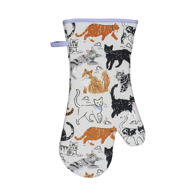 Ulster Weavers Feline Friends ovnhandske grå bomuld