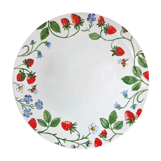 Ulster Weavers Strawberry Patch middagstallerken porcelæn grøn